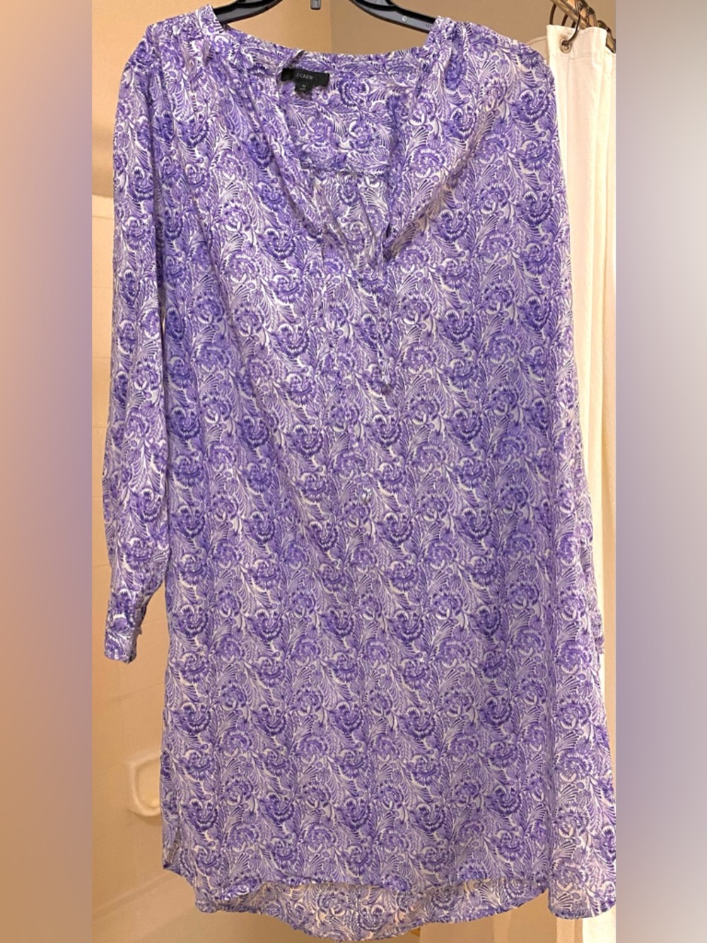 J Crew 100% Cotton Summer Dress to mid knee. Oversized/ comfy. Size Medium. EUC